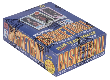 1980/81 Topps Basketball Unopened Wax Box (36 Packs) – BBCE Certified